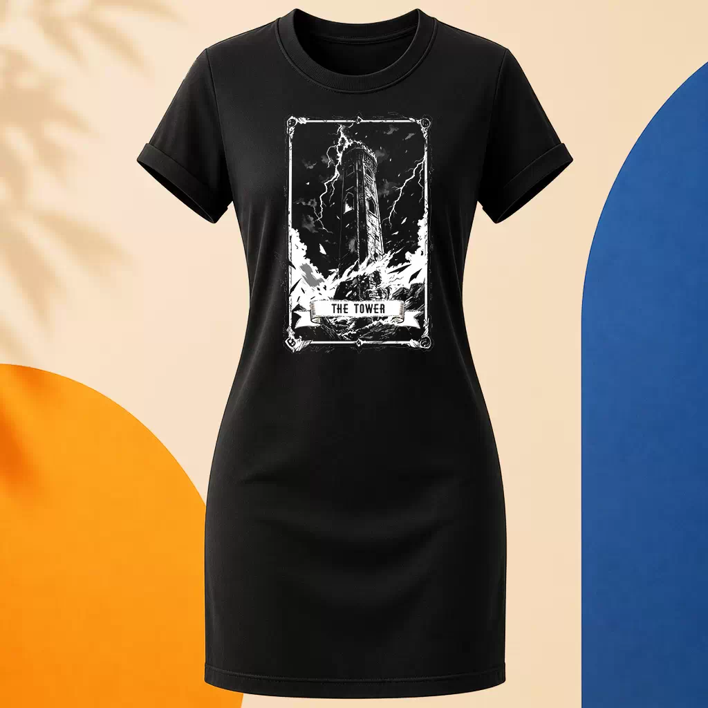 Šaty - The Tower - Věž - Tarot - Velká Arkána